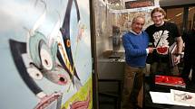 Autor kreseb pro slavné album The Wall od skupiny Pink Floyd, Brit Gerald Scarfe (75), vystavuje do 28. října kolem 120 svých prací v českokrumlovském Egon Schiele Art Centru.