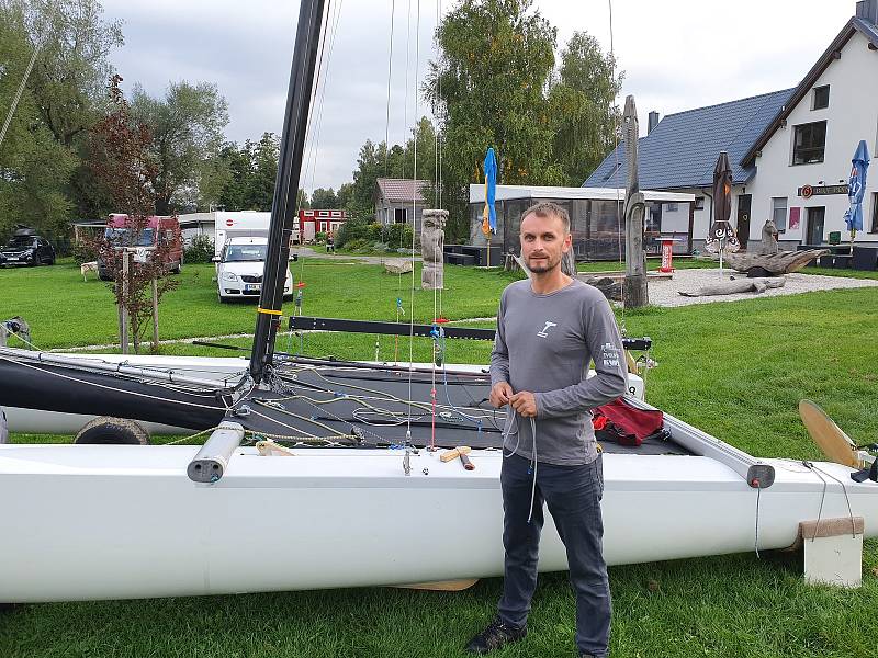 Tornáda ozdobila lipenskou přehradu. Miroslav Falta z Rudolfova.