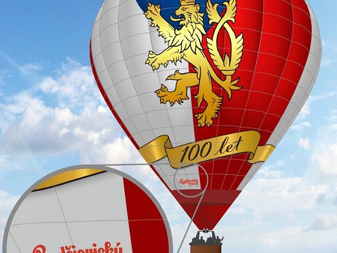 Na balon v národních barvách přispělo i město České Budějovice. Vzlétá výjimečně.