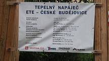 Teplovod z Temelína do Českých Budějovic.