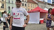 Přemysl Šmíd se zúčastnil se svými dvěma syny RunTour 2020 v sobotu v Českých Budějovicích.