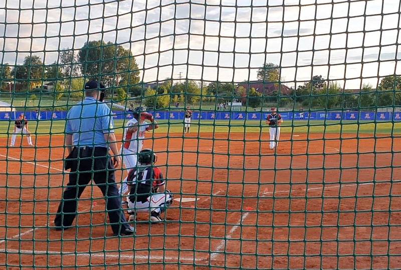 Česká republika - Dánsko na ME v softbalu v Ledenicích