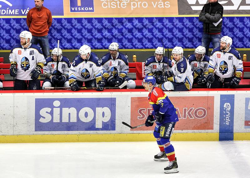 Motor hostil v play off hokejisty z Kladna.