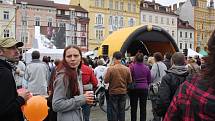 Sobotní food festival Gastrotour na českobudějovickém náměstí Přemysla Otakara II. zpestřil svým vystoupením šéfkuchař Zdeněk Pohlreich.