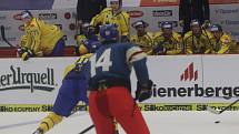Vyprodaná Budvar aréna v Českých Budějovicích viděla dramatický zápas Českých hokejových her mezi Českem a Švédskem.