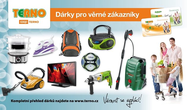 Nové dárky pro věrné zákazníky supermarketů Terno a Trefa -  Jindřichohradecký deník