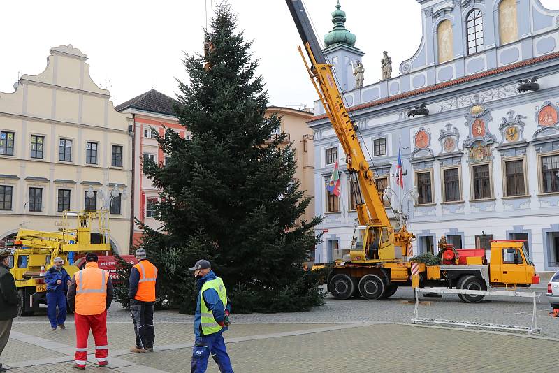 Vánoční strom pro České Budějovice.