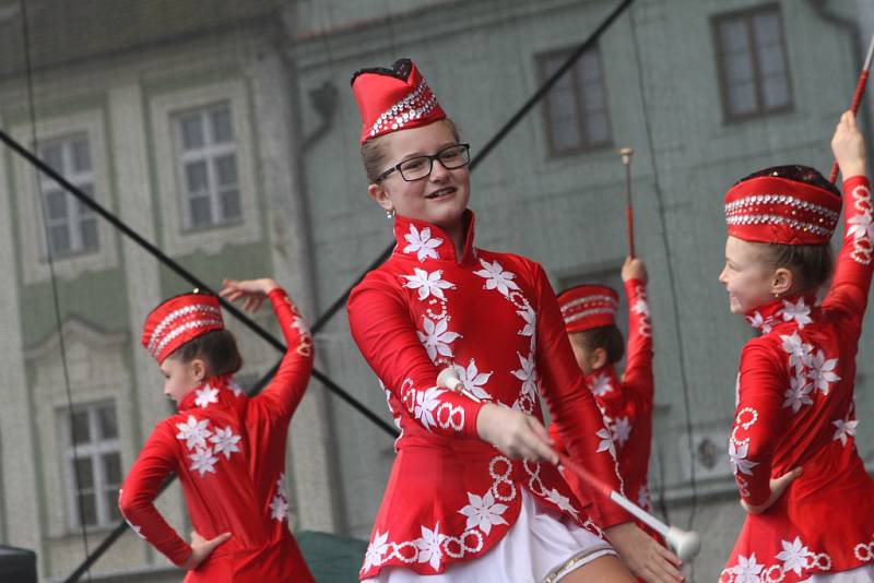 Mezinárodní gymnastické soutěže Eurogym začne v Českých Budějovicích přesně za 101 dní. Na snímku spolek Hlubocké princezny.