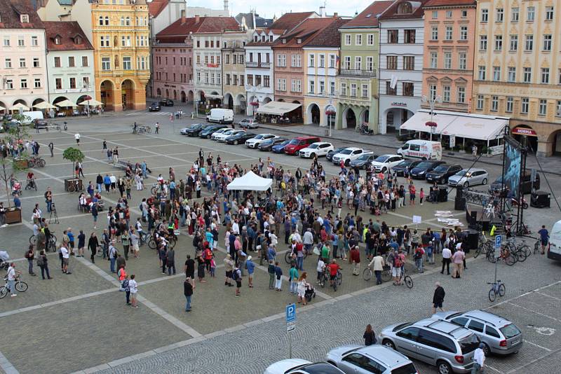 Připomínka událostí roku 1969 v Českých Budějovicích 21. srpna 2019.