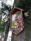 Myslivci z Boršova vysvětili obrázek svatého Huberta, patrona myslivců. Foto: Jan Zeman