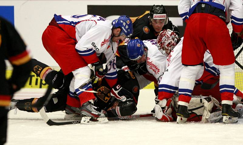 Euro hockey challenge Česká republika - Německo, přátelské přípravné utkání v Budvar Aréně