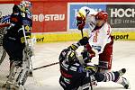 Utkání  playoff hokejové O2 ELH mezi HC Mountfield České Budějovice a Bílí Tygři Liberec. 