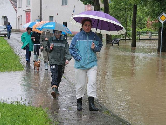 Povodeň v Plavu, červen 2013.