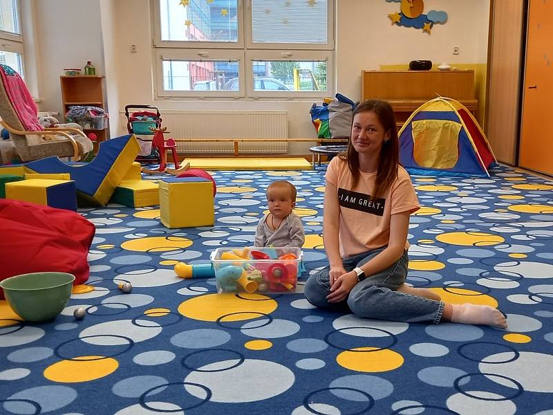 Ludmila Petrová pomáhala dobrovolně v MŠ Větrná v Č. Budějovicích. Teď se vrátí na Ukrajinu pečovat o děti ve specializovaném zařízení.
