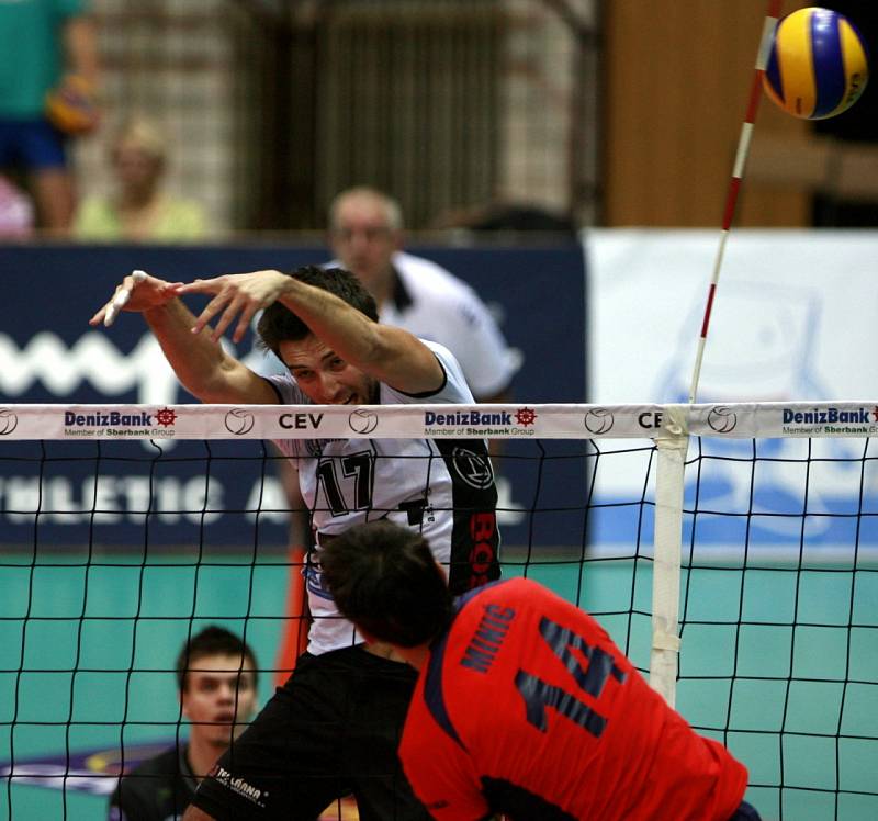 CEV 2014 volleyball champions league, utkání mezi VK Jihostroj České Budějovice a Budvanska Rivijera Budva. 