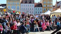 Festival na českobudějovickém náměstí Přemysla Otakara II.