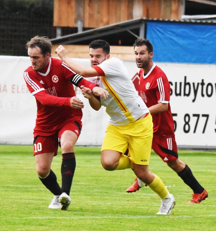 Fotbalový krajský přebor: Týn n. Vlt. - Strakonice 0:0.