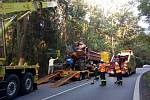 Odstraňování následků nehody uzavřelo silnici mezi Třeboní a Majdalenou na několik hodin.