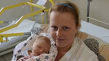 Viktorie Rychecká z Písku.Prvorozená dcera Kamily a Štěpána Rycheckých se narodila 23. 8. 2021 v 17.10 hodin. Při narození vážila 2850 g a měřila 48 cm.