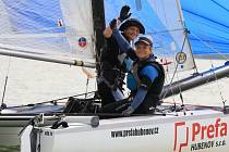  Marek a Michaela Pavlišovi z lipenského Kovářova získali v Německu na jezeře Forgensse poblíž Fussenu titul mistrů Evropy v jachtingu třídy Tornádo.