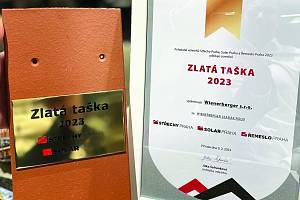 Společnost Wienerberger získala na veletrhu Střechy Praha 2023 ocenění Zlatá taška.