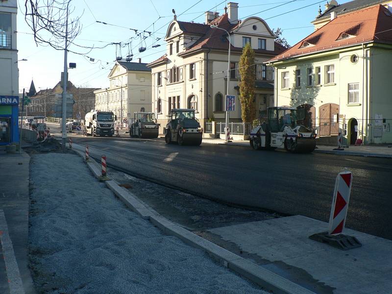 Rekonstrukce Senovážného náměstí v Českých Budějovicích.