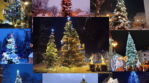 Líbí se vám? V anketě můžete hlasovat pro nejhezčí vánoční strom Českokrumlovska.