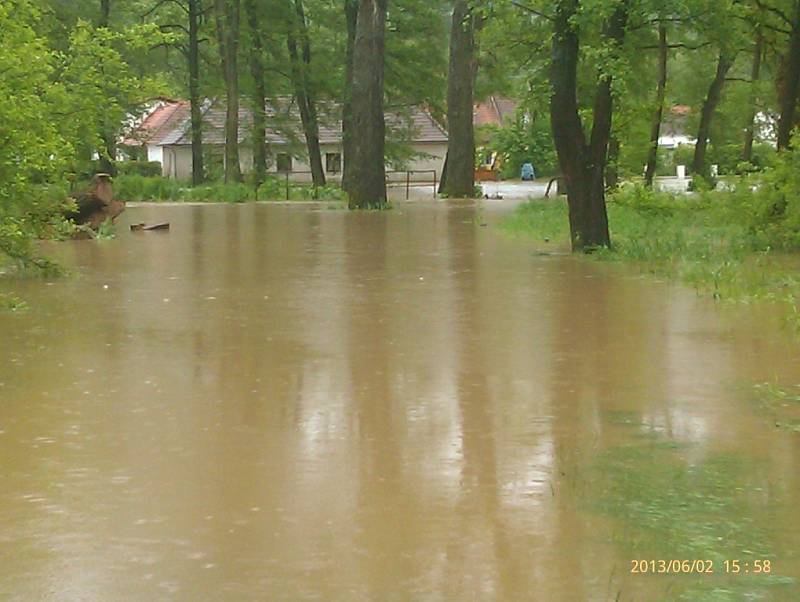 Bavorov, cesta do kempu.