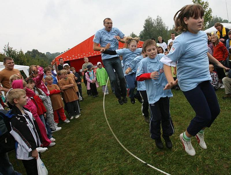 Sportovní klání páté temelínské atomiády.