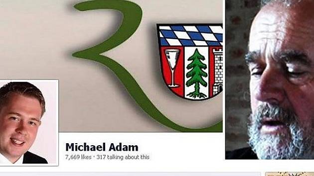 Hejtman Adam vlevo na svém facebooku.