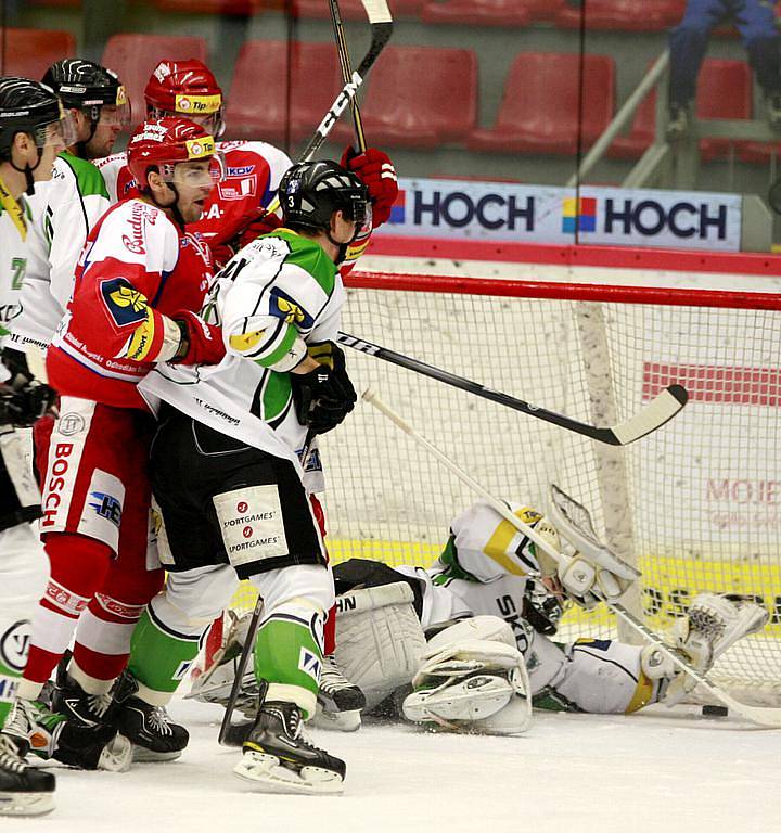 Utkání hokejové Tipsport Extraligy mezi HC České Budějovice a BK Mladá Boleslav. 