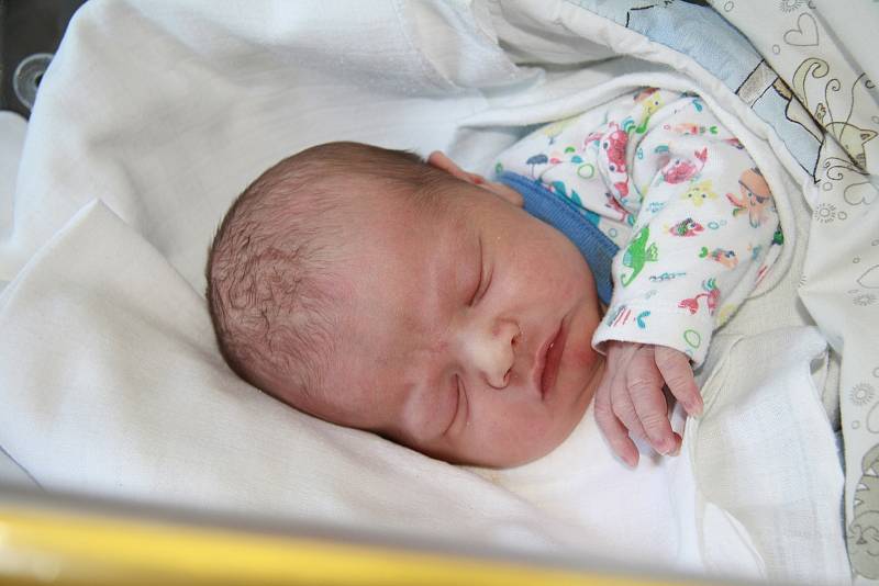Dominik Dojčar se v prachatické nemocnici narodil 25. srpna v 19.04 hodin s váhou 3950 gramů. Ve Vimperku jej budou vychovávat Monika a Tomáš Dojčarovi.