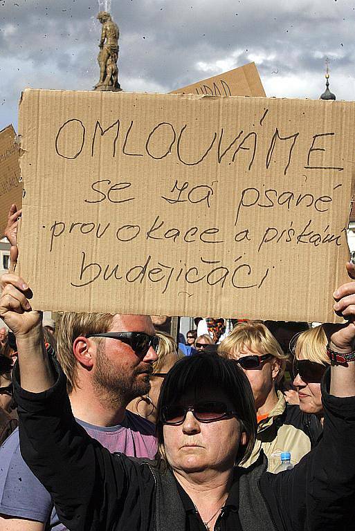Na českobudějovickém náměstí proběhl mítink ČSSD
