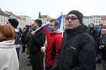 Na demonstraci "Islám v ČR nechceme" přišly stovky účastníků.