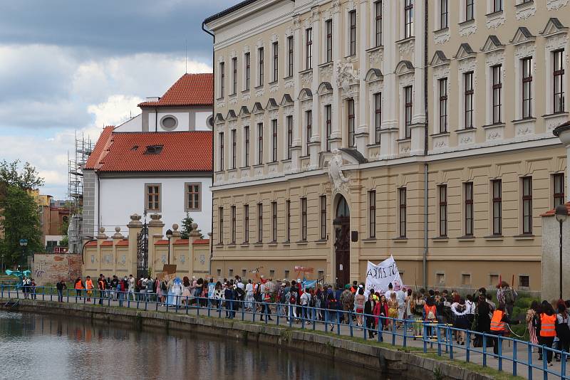 Českobudějovický Majáles 2020. Průvod městem.