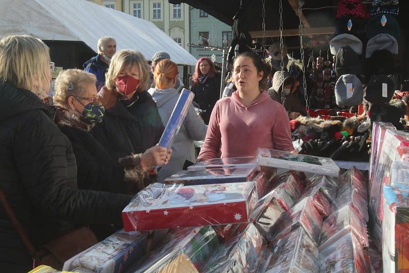Vánoční trh v Českých Budějovicích.