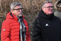 Roli sportovního ředitele v Dynamu bude spolu s majitelem klubu Vladimírem Koubkem (vlevo) zastávat generální sekretář Milan Čadek (vpravo).
