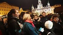 Rozsvícení vánočního stromečku a adventní trhy na českobudějovickém náměstí.