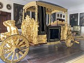 Zlatý kočár, který je zlatým hřebem expozic českokrumlovského zámku, čeká vylepšení. Na snímku je vizualizace podoby, kterou by měl dostat po doplnění podle dochovaných pramenů.