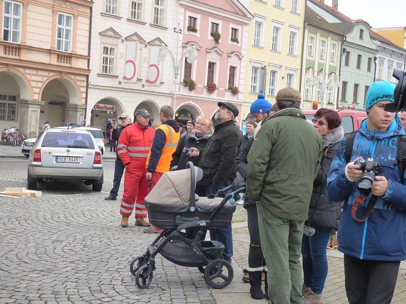 Vánoční stromek na českobudějovické náměstí Přemysla Otakara II. doputoval ze Zavadilky.