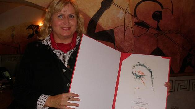 Hana Adámková dostala Cenu Charity. 