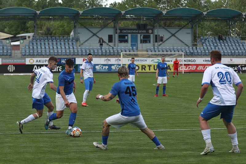 Finále krajského fotbalového poháru Hluboká - Lišov (5:2) na stadionu na Střeleckém ostrově.