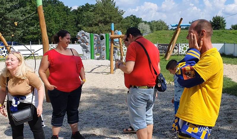 Setkání fanoušků extraligy hokeje v Českých Budějovicích