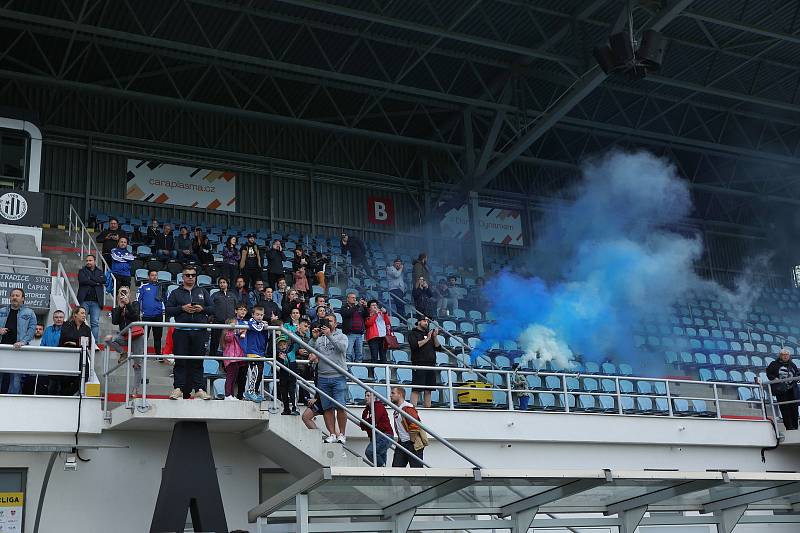 Finále krajského fotbalového poháru Hluboká - Lišov (5:2) na stadionu na Střeleckém ostrově.