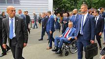 Slavnostní zahájení v pořadí již 48. ročníku agrosalonu Země živitelka s prezidentem Milošem Zemanem v Budějovicích na výstavišti.