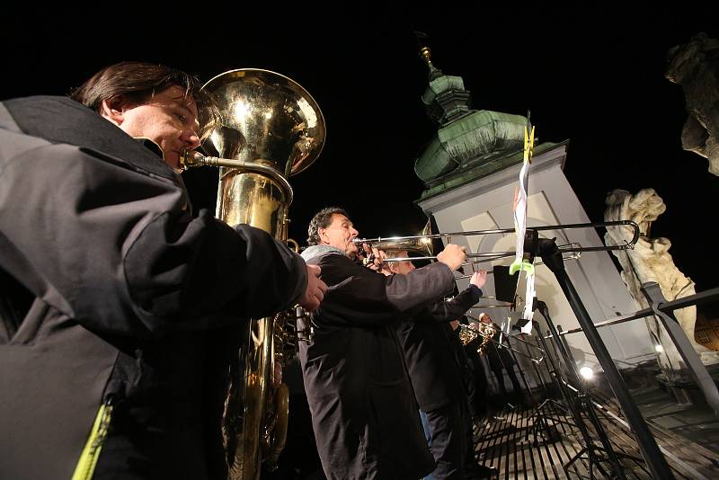 Budějovičáci oslavili 17. listopad na náměstí Přemysla Otakara II.
