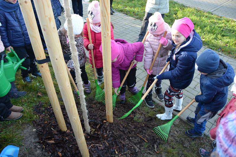 Ve středu se v Hluboké nad Vltavou uskutečnilo slavnostní otevření projektu "Výsadba dřevin Pod Pilou - Barokní kříž v lokalitě na Křesíně. Toho se účastnily i děti zde zdejší mateřské školy.