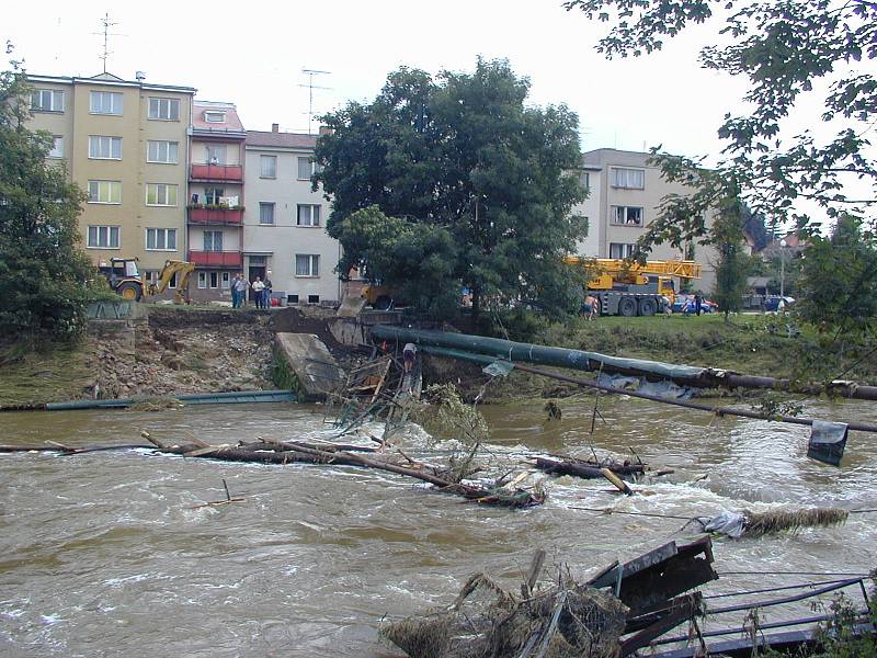 Povodně 2002  na Českobudějovicku.