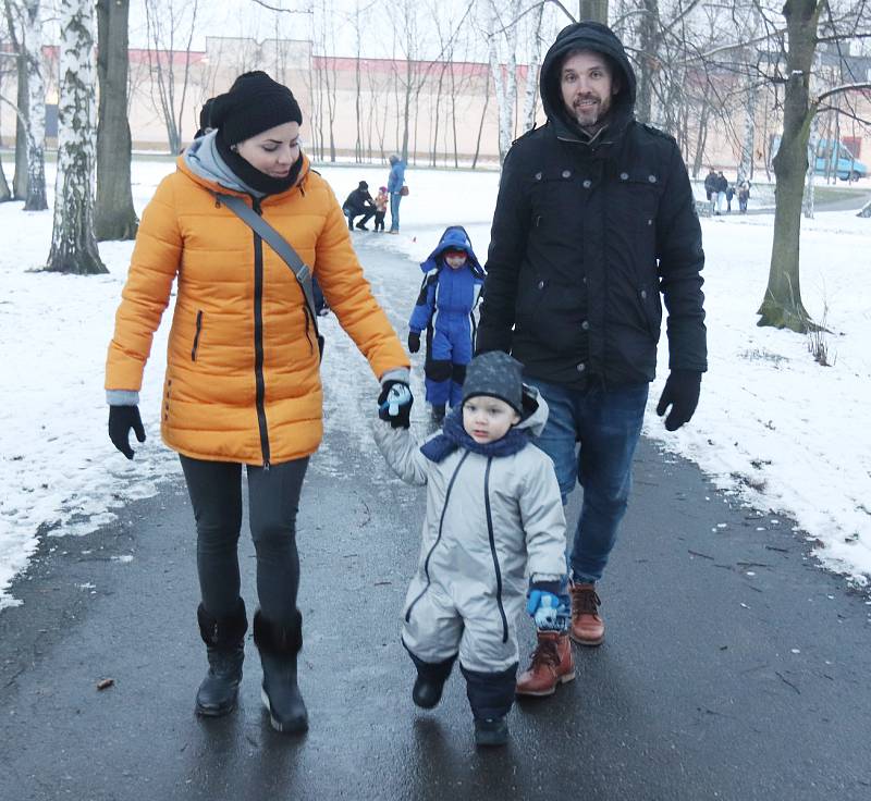 Stezka odvahy v českobudějovické Stromovce.