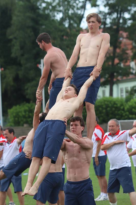 Všesokolský slet v Českých Budějovicích.